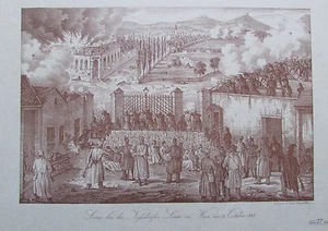 Scene bei der Nußdorfer Linie zu Wien am 23. Oktober 1848 FRANZ WERNER Faksimile - Picture 1 of 2