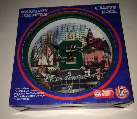 Michigan State Spartans University Campus Clock New Cover