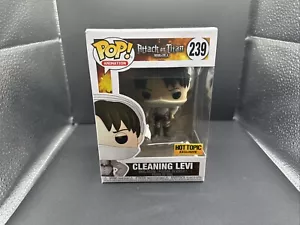 Funko Pop Animación Ataque a los Titanes Limpieza Levi #239 Hot Topic Exclusivo Nuevo con Etiquetas - Imagen 1 de 1