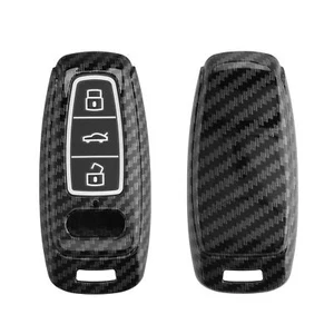 Protection clé de voiture pour Audi A6 A7 A8 Q7 Q8 Keyless 3-Bouton - Photo 1/8