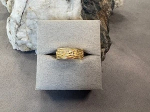 Clogau Welsh 9ct Yellow Gold Eternal Love Ring Size O Rare Wales 7mm - Picture 1 of 12