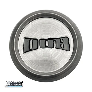 Dub Wheel Center Cap Gloss Brushed Dark Tint/Gloss Black Logo 1003-06-04LRDT - Picture 1 of 3