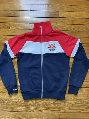 Mitchell & Ness New York Red Bulls MLS Soccer  Zip Up Fleece Sweatshirt Men S - Image 1 of 4