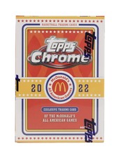 2022 Topps McDonald's All-American Chrome Basketball SEALED BLASTER VALUE BOX