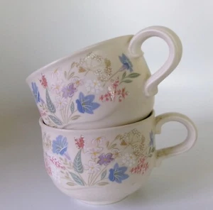 TWO POOLE SPRINGTIME TEA CUPS - GOOD CONDITION - Picture 1 of 2