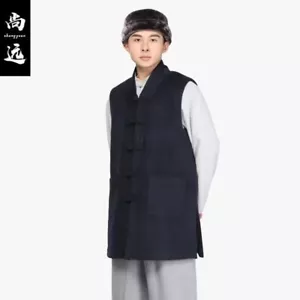 Gilet Shaolin Monk Kung fu meditazione buddista cappotto tai chi autunno inverno - Foto 1 di 13