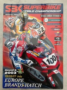 World Superbikes Championship - Brands Hatch - 27 July 2003 - Race Programme - Picture 1 of 5