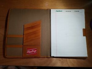 Rawlings HOTH Leather Baseball Coach's Glove PadFolio Notepad Notebook Compaq 