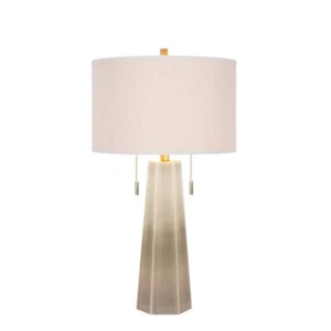 30 in. Metal Table Lamp In Antique Brass by Fangio Lighting - Picture 1 of 2