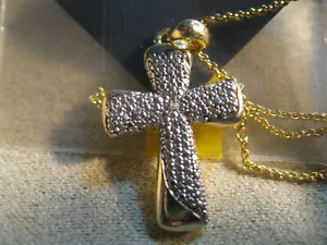 JTV Sterling Silber Kreuz Halskette - Bild 1 von 4