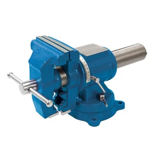Profi Schraubstock mit Drehteller 125 mm 360° x 360° Parallelschraubstock Amboss - Bild 1 von 4