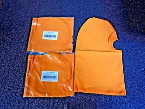 Flame-Retardant Treated Cotton Face Mask, Orange, 3 PK, 4AFX4,(MG) - Picture 1 of 5