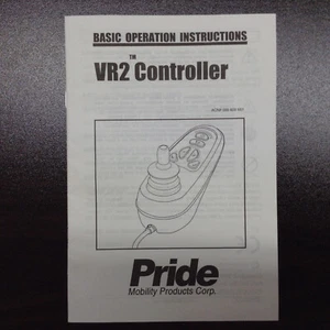 Pride INFMANU3354 elektrischer Rollstuhl VR2 Joystick Controller Bedienungsanleitung - Bild 1 von 4