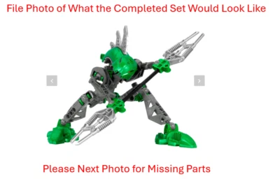 LEGO Bionicle Rahkshi 8589 Lerahk Set - 93.2% Complete - No Box - No Manual - Image 1 of 3