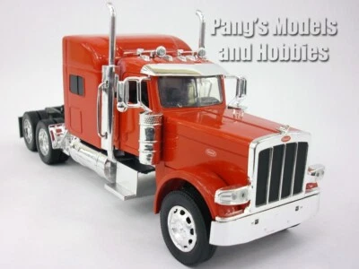 Peterbilt Model 389 Semi Truck - Sleeper Cab 1/32 Scale Diecast Model - RED - Image 1 of 4