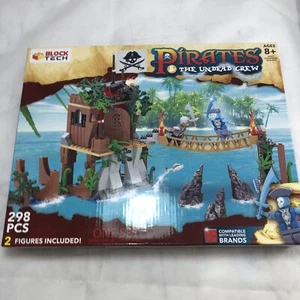 Blok Tech Pirates The Undead Crew 298 PCS 2 Figures New In Box Ages 8+ - Picture 1 of 10