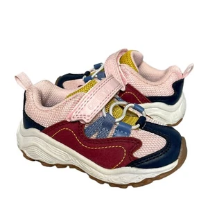 Carters Red & Pink Abstract Noel Sneaker Toddler Size 5 - Picture 1 of 8
