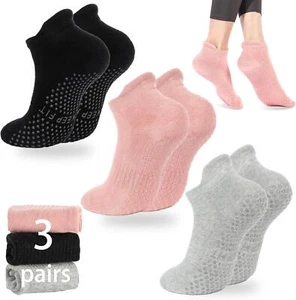 Grip Yoga Pilates Socks Non Slip Barre Athletic Socks With Grips For Women - Picture 1 of 7