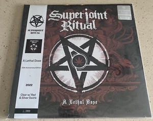 New Sealed Superjoint Ritual A Lethal Dose Clear with Red & Silver Swirls 2/200 - Picture 1 of 3