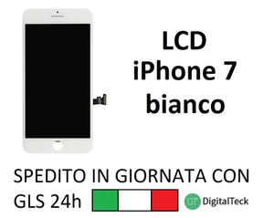 LCD PER APPLE IPHONE 7 BIANCO DISPLAY ORIGINALE TIANMA TOUCH SCREEN FRAME - Picture 1 of 6