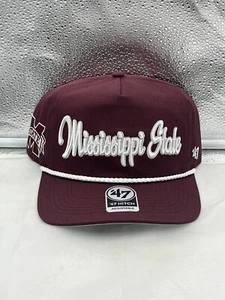 Mississippi State Bulldogs NCAA '47 Maroon Hitch Rope Adjustable Snapback Hat - Picture 1 of 5