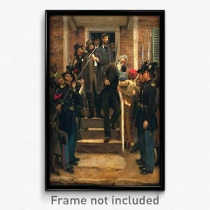 Thomas Hovenden - Die letzten Momente von John Brown Druck 11x17 Kunst Poster - Bild 1 von 1