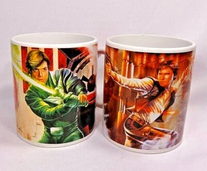 2er Set 2010 Lucasfilm Star Wars Kaffeetassen, Luke & Vader, Han & Boba Fett - Bild 1 von 8