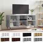 vidaXL Tv-meubel 103,5x30x50 cm bewerkt hout zwart tv kast wandkast