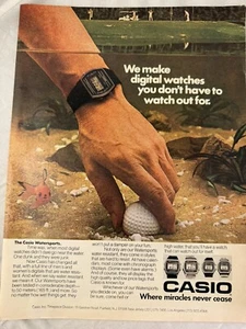 Vintage Print Ad Casio - We Make Digital Watches You Don't Have To Watch Out For - Picture 1 of 1