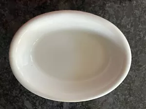Portasapone vintage bianco Ironstone Greenwood Cina ovale Trenton NJ 6 pollici WOW! - Foto 1 di 3