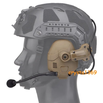 AMP Tactical Headset Military Bluetooth Earphone Noise Reduction For Fast Helmet - Image 1 of 4