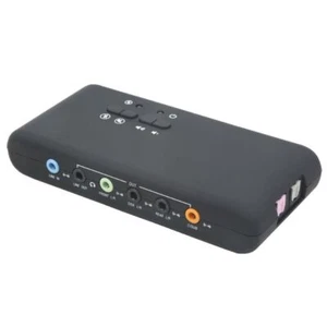 CM6206 Chipset Sound Card with 2 MIC Heads External Audio Card USB Soundbox - Afbeelding 1 van 9