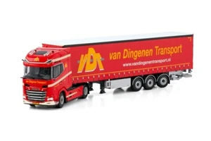 DAF XG+ Curtainside Trailer Van Dingenen Transport WSI Models wsi 01-4173 - Picture 1 of 3