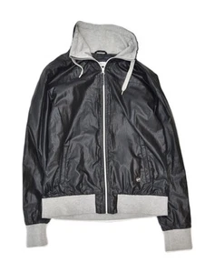 CHAMPION Womens Bomber Jacket UK 18 XL Black Nylon RF03 - Picture 1 of 4