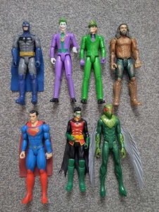 Mattel DC Comics Figures Batman Joker Robin Riddler Aquaman Superman 12 Inch - Picture 1 of 7
