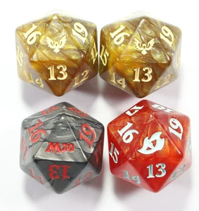 (4) MTG Oversized Big Spindown Dice Strixhaven Ikoria M20 - Picture 1 of 4