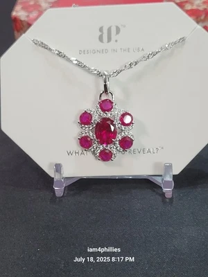 Bomb Party 2025 Ruby Bliss NK48929 Ruby On Rhodium Plating July Birthday - Image 1 of 4