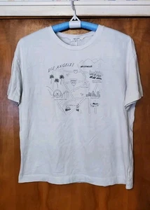 Rag & Bone White Mica City Crewneck Tee, Medium T-Shirt - Bild 1 von 8