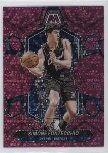 2023-24 Panini Mosaic Fast Break Pink Mosaic Prizm /20 Simone Fontecchio #133 - Foto 1 di 3