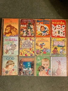 Little Golden Books ~ Lot of 12 ~ Vintage ~ HC ~ Illustrated: - Bild 1 von 3