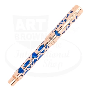 Conklin Endura Deco Crest Blue & Rose Gold Rollerball Pen, CK72208 - Picture 1 of 11