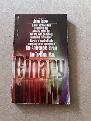 BINARY by John Lange (aka Michael Crichton)  vintage 1973 Bantam paperback - Image 1 of 3