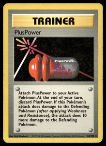 PlusPower 084/102 Pokemon Base Set Unlimited Non Holo (MP) - Picture 1 of 2
