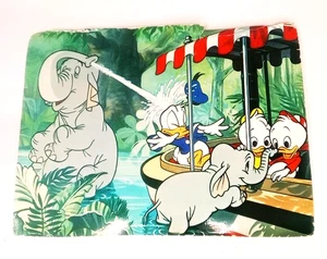 Walt Disney verspielte Dickhäuter Donald Duck Elefanten Dschungel Postkarte um 1979 - Bild 1 von 2