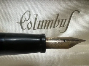 🔴 COLUMBUS penna stilografica stiloforo Extra 21 da scrivania penn ORO vintage - Imagen 1 de 13