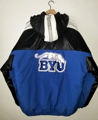 Chaqueta Brigham Young STARTER BYU Pumas De Colección Abrigo acolchado con capucha NUEVO para hombre 2XL Foto 1 de 4