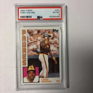 Topps Tony Gwynn #251 1984 PSA EX-MT 6 - Imagen 1 de 2