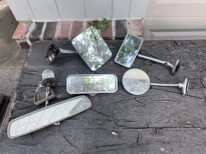 Vtg Mirrors Mirror 1940s 1950s 1960s Hot Rod Ford Gm Chevy Lot Car Truck Hot Rod - Picture 1 of 15