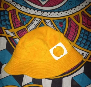 ECHO GELB FROTTEE BUCKET HAT - Bild 1 von 3