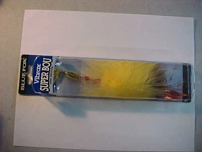 NUEVO CEBO MUSKIE Zorro Azul 6 Vibrax Super Bou DORADO AMARILLO Lucio Almizclado SEÑUELO SPINNER Foto 1 de 4